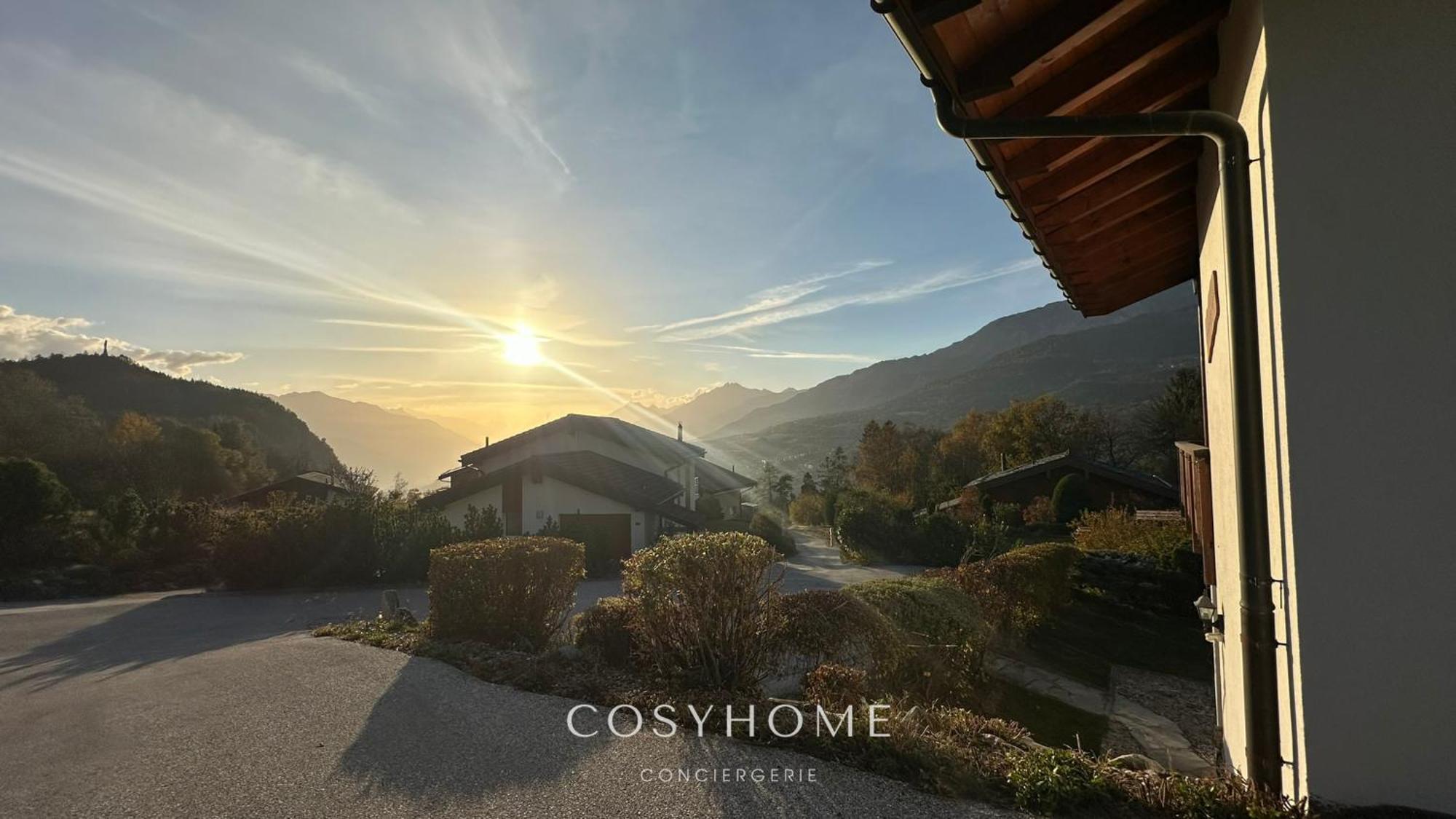 Chalet Des Alpes - Sunset View - Crans-Montana Exterior foto